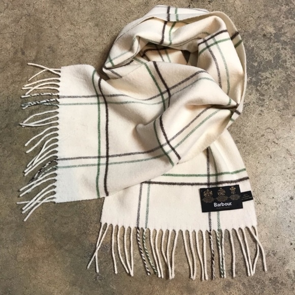 Barbour Accessories - Barbour Scotland 100% Cashmere Plaid Tartan Scarf